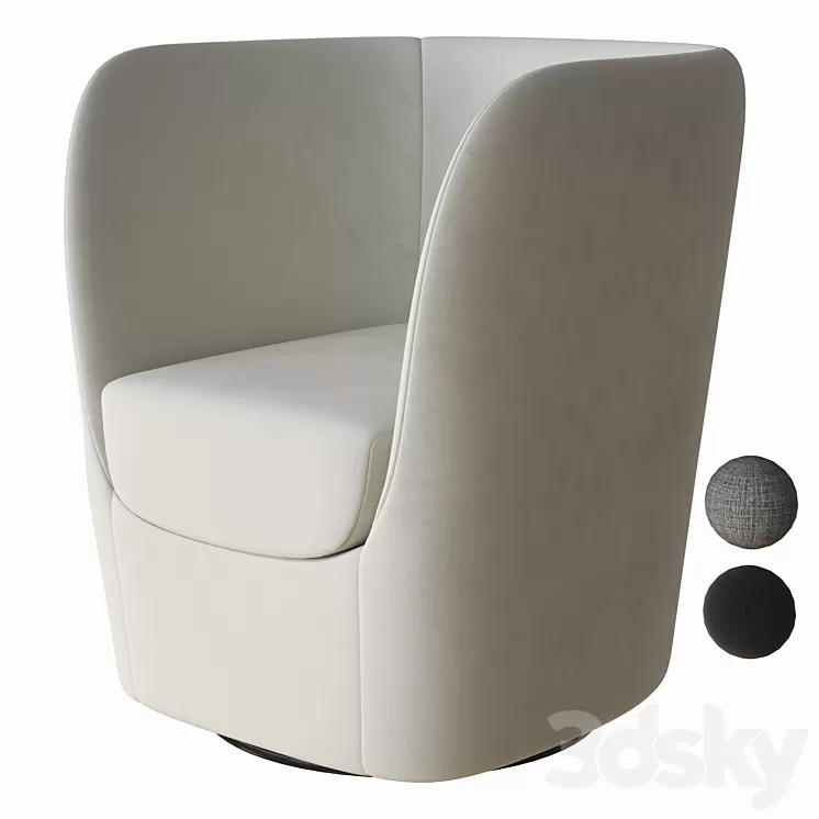 opla armchair pianca 3D Model