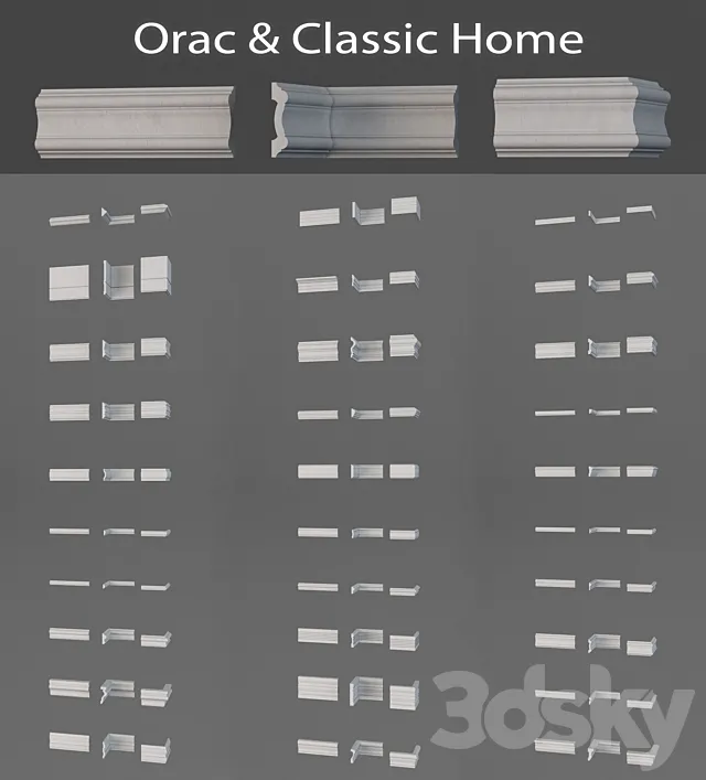 Orac moldings and Classic Home (Vol 1) 3D Model