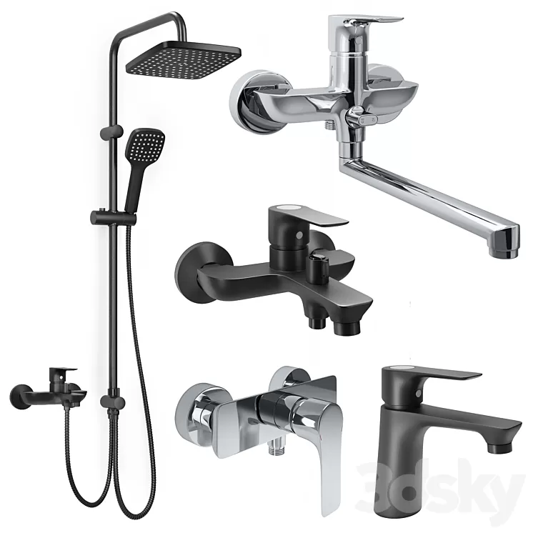 Orange aristo faucet 3D Model