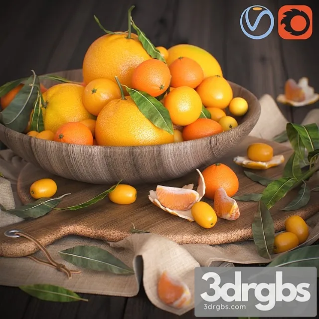 Oranges 3D Model Free
