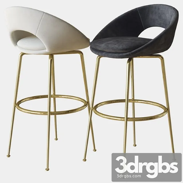 Orb bar stool west elm 2 3D Model Download