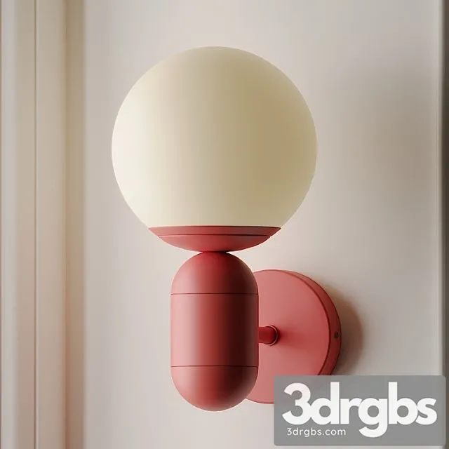 Orb shade child bedroom blue 3D Model Free