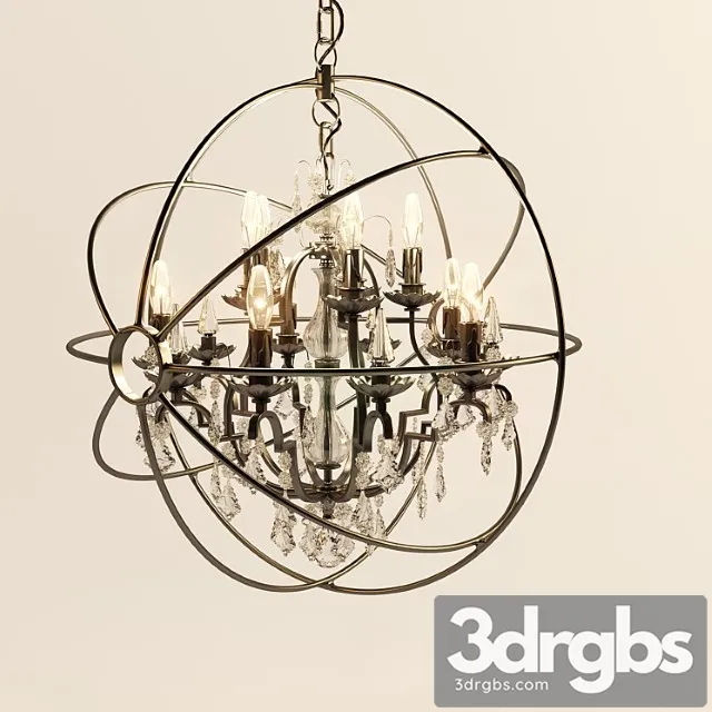 Orbe Chandelier 10 Cup 1 3D Model Free