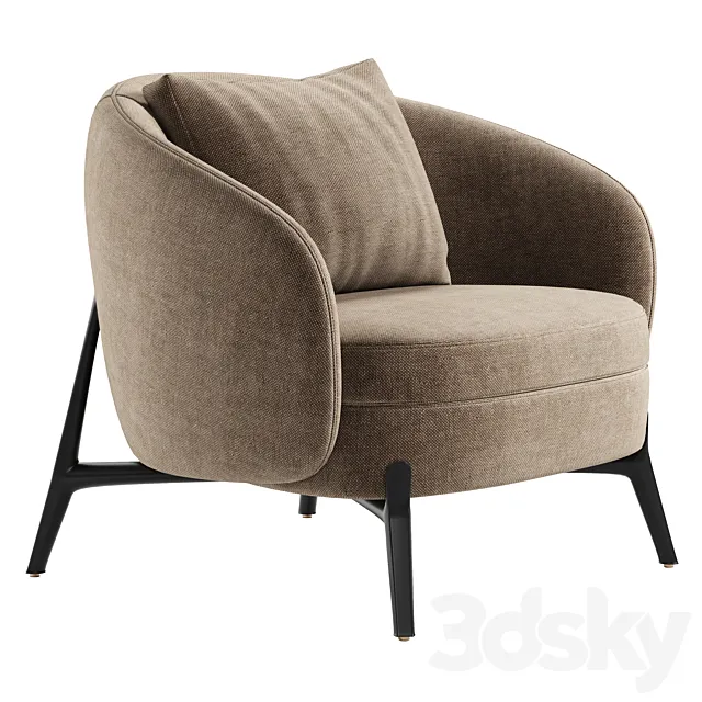 Orbis Armchair by Poliform 3D Model