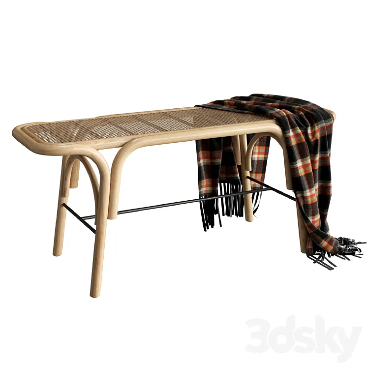 Orchid Edition TRAVERSE bench 3D Model Free