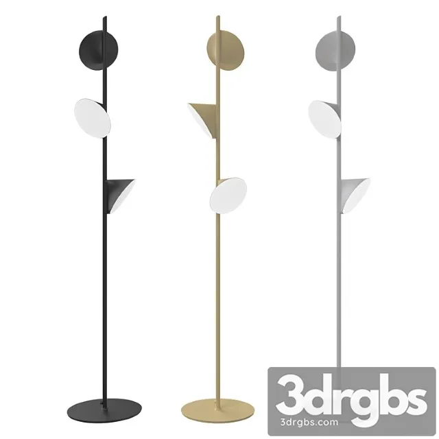 Orchid floor lamp 3D Model Free