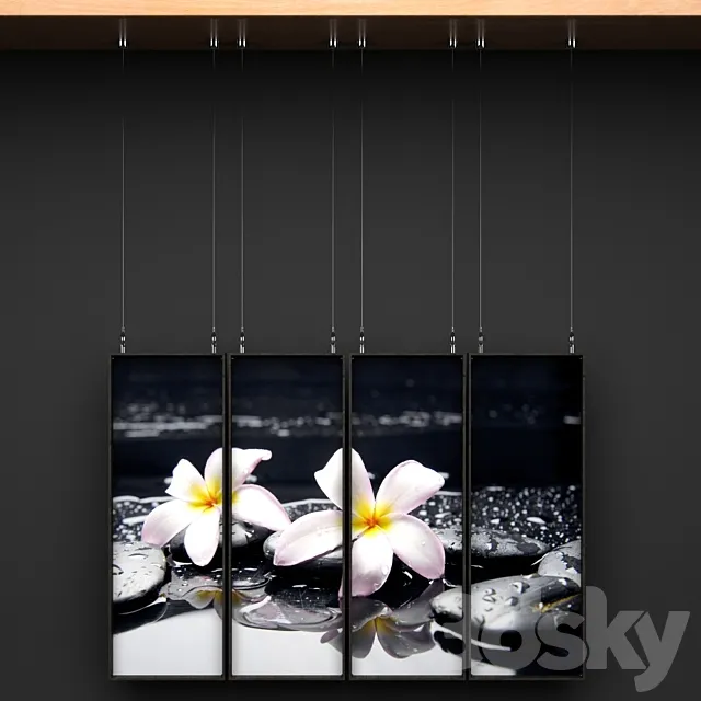 Orchid panels 3D Model