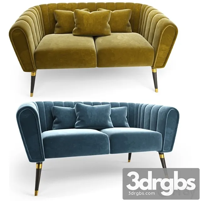 Oreas sofa 2 3D Model Free