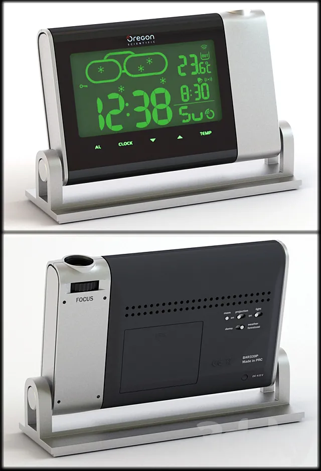 Oregon scientific weather station 3D Model