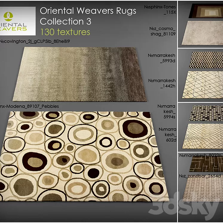 Oriental Weavers rugs3 3D Model