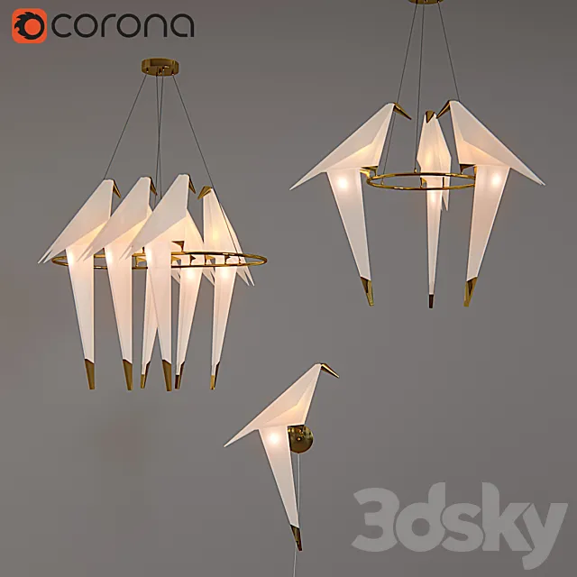 Origami Bird 3DModel