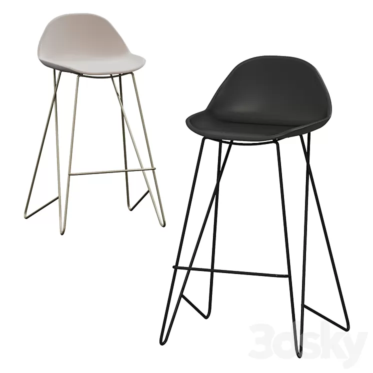 Origami by Cosmo Semibar chair 3D Model Free