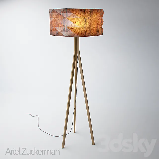 origami-style floor lamp from Ariel Zuckerman Free Download