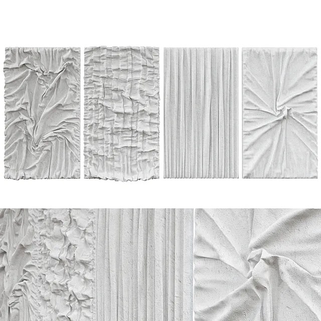 original abstract textured wall painting 3D Model