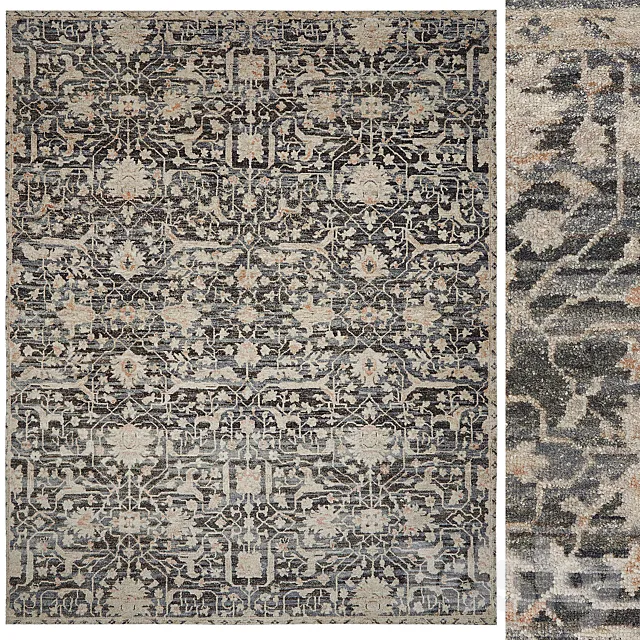 Orleans Hand-Knotted Rug 3D Model