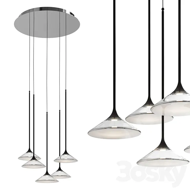 Orsa Multipoint Pendant Light by Artemide 3D Model