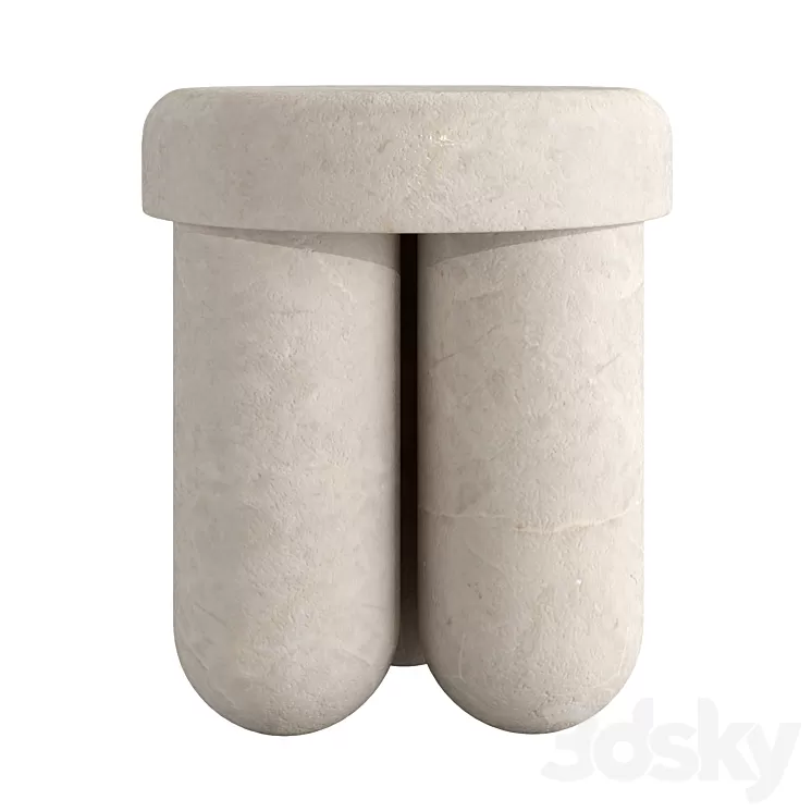 Orsetto 03 stool_side table by Martin Massé 3D Model