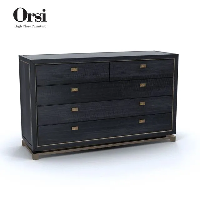 Orsi BRONZE CHEST of DRAWERS XII 3D Model