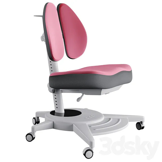 Orthopedic child seat pittore pink fundesk 3D Model