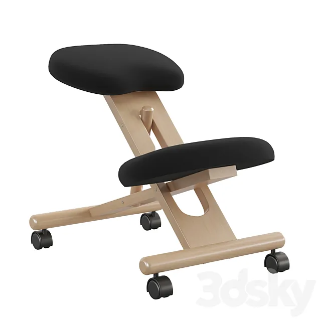 Orthopedic kneeling office smart chair 3D Model