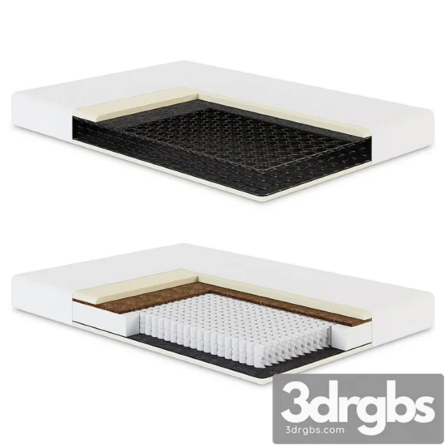 Orthopedic Mattress in A Section 3D Model Free