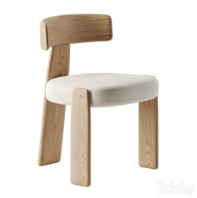 Oru chair by Andreu World 3D Model