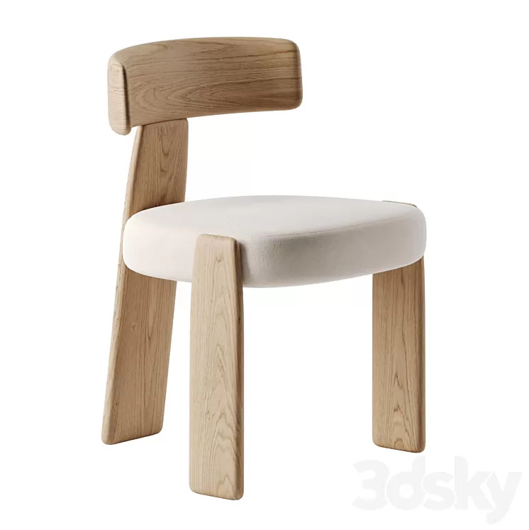 Oru chair by Andreu World 3D Model Free