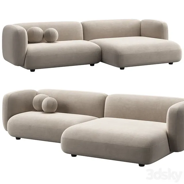 Osborn Sofa by West Elm 3D Model
