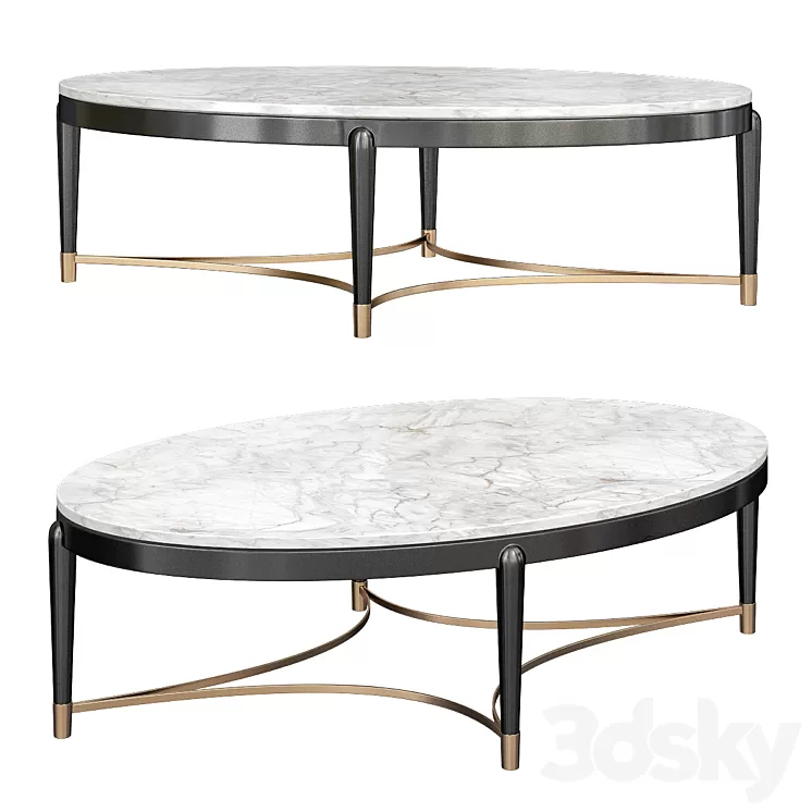 OSCAR MARBLE TOP COFFEE TABLE 3D Model