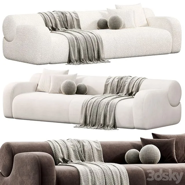 Oscar Sofa By Meridiani 3D Model