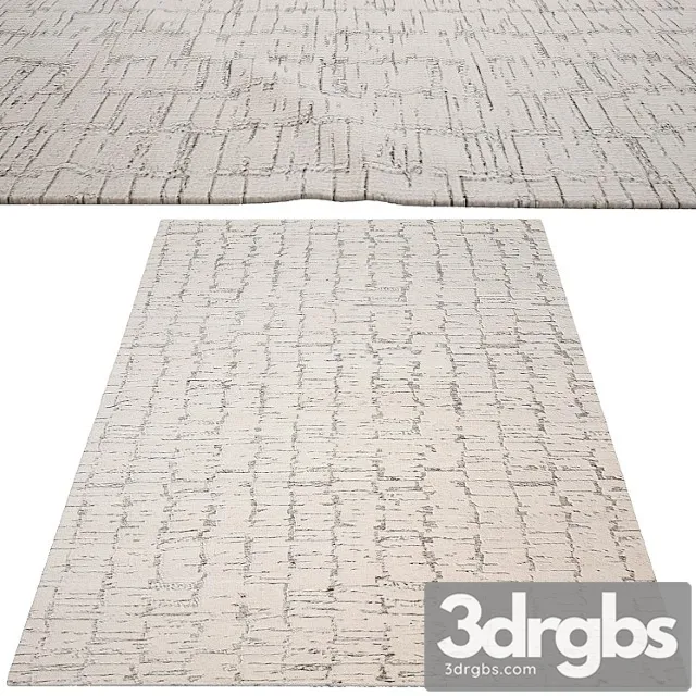 Oscillo hand-knotted rug 3D Model Free