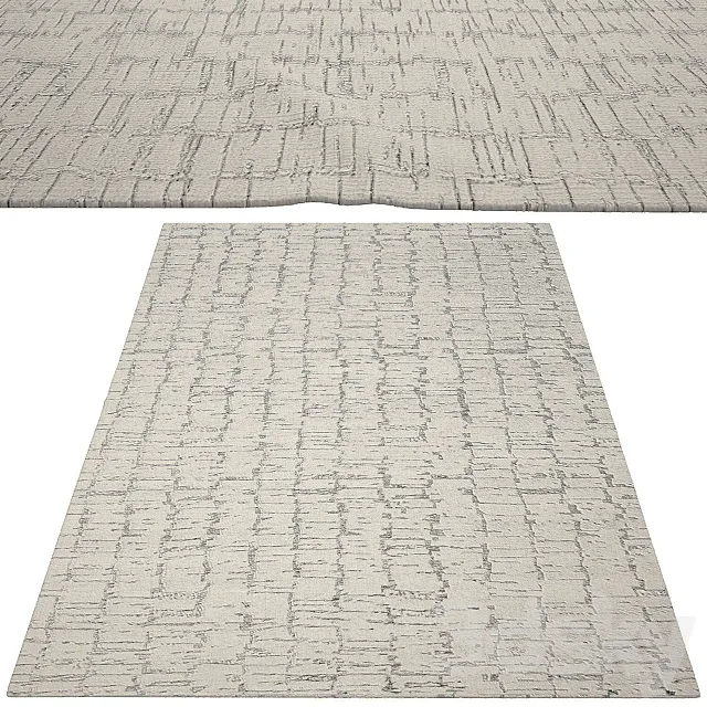 Oscillo Hand-Knotted Rug from Rh 3D Model