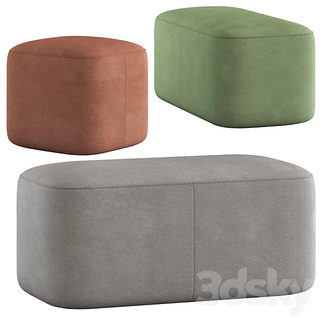 Oslo Home Alastar Ottomans 3DModel
