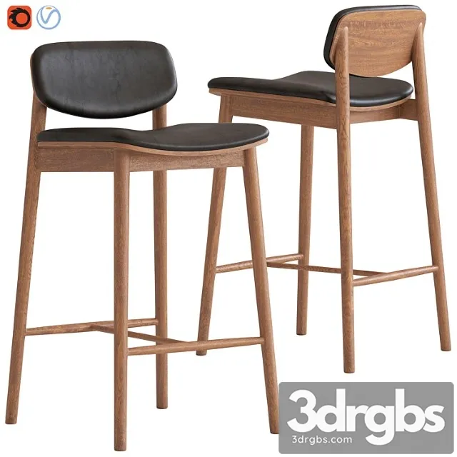 Oslo home landaux barstool 2 3D Model Free