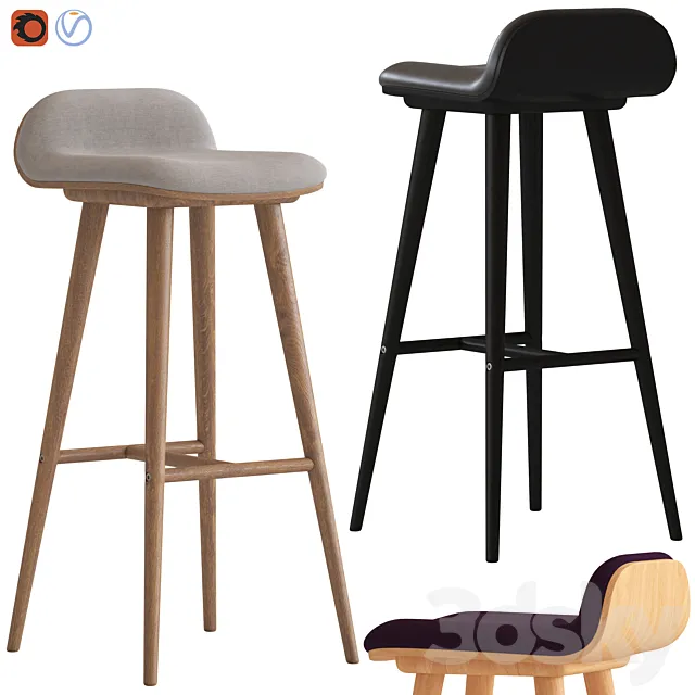 Oslo Home Venice and Black Capa Barstools Free Download