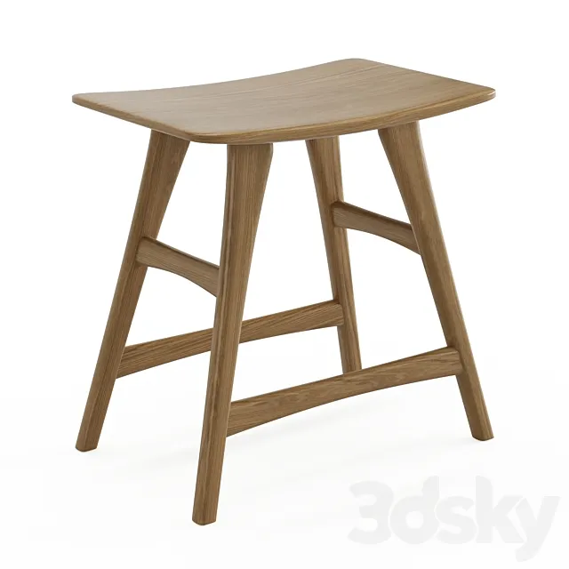 Osso Low Stool v2 3D Model