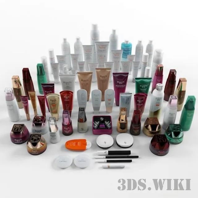 other-models - A set of cosmetics Kans and Avene 3D Model