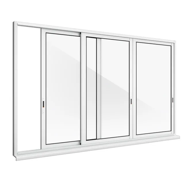 other-models - Aluminium sliding windows 3D Model