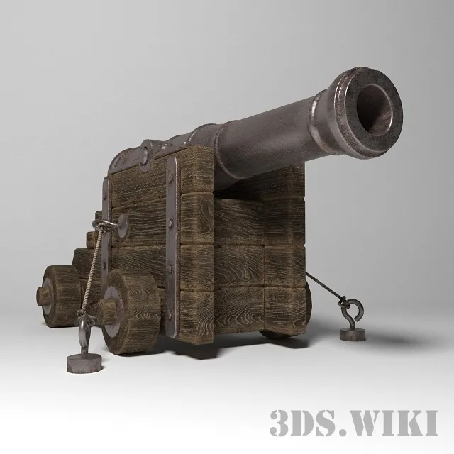other-models - Antique cannon 3D Model