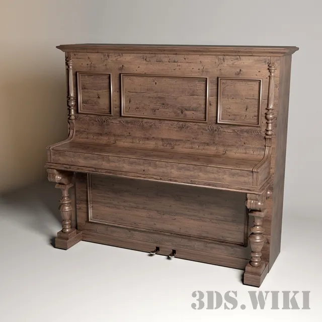 other-models - Antique piano 3D Model