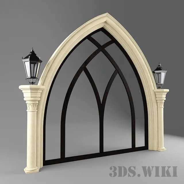 other-models - Arched window 3D Model