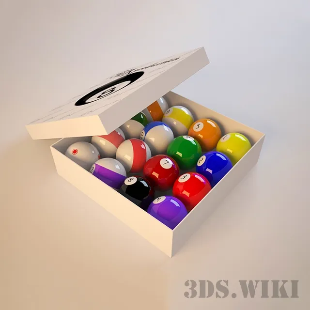 other-models - Balls for pool 3D Model