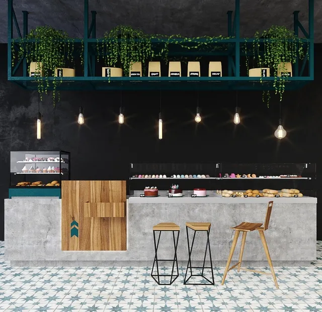 other-models - Bar counter 10 3D Model