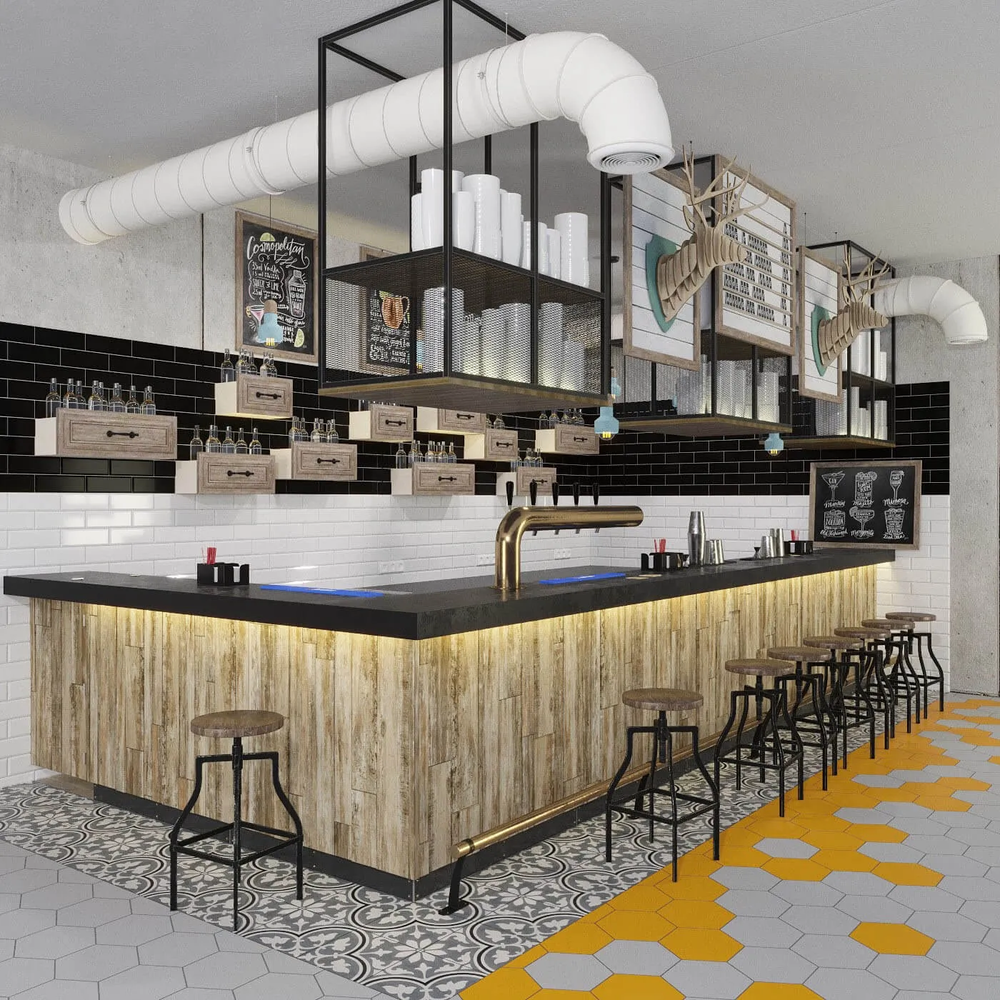 other-models - Bar counter 111 3D Model