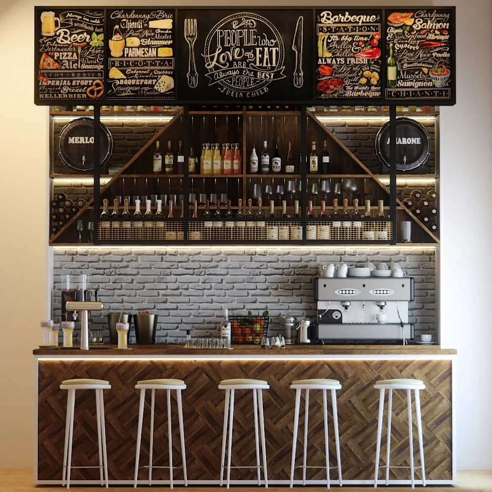 other-models - Bar counter 2 3D Model