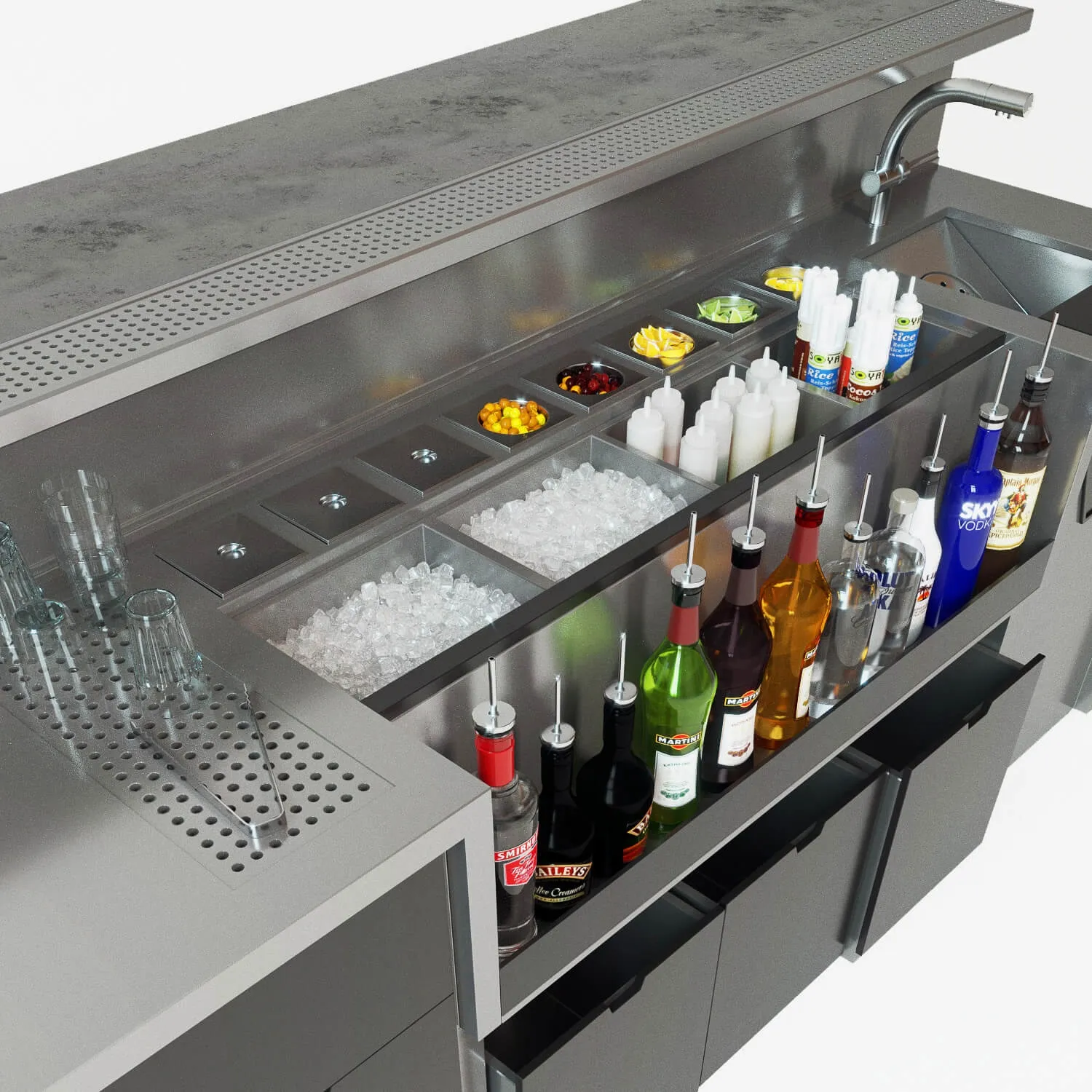 other-models - Bar station 3D Model
