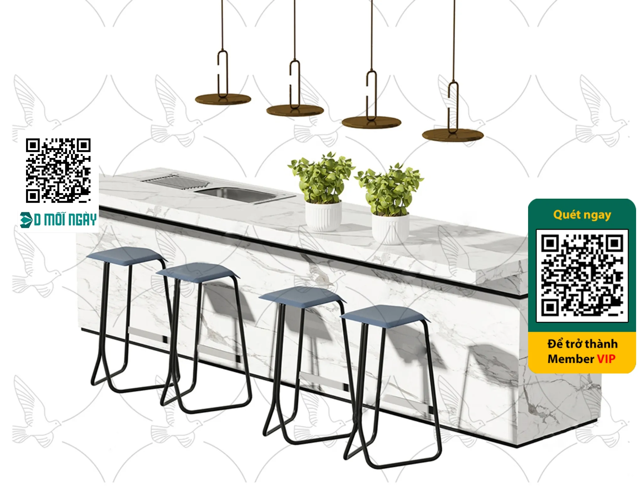 OTHER MODELS - BAR - VRAY / CORONA - 3D MODEL - 4057