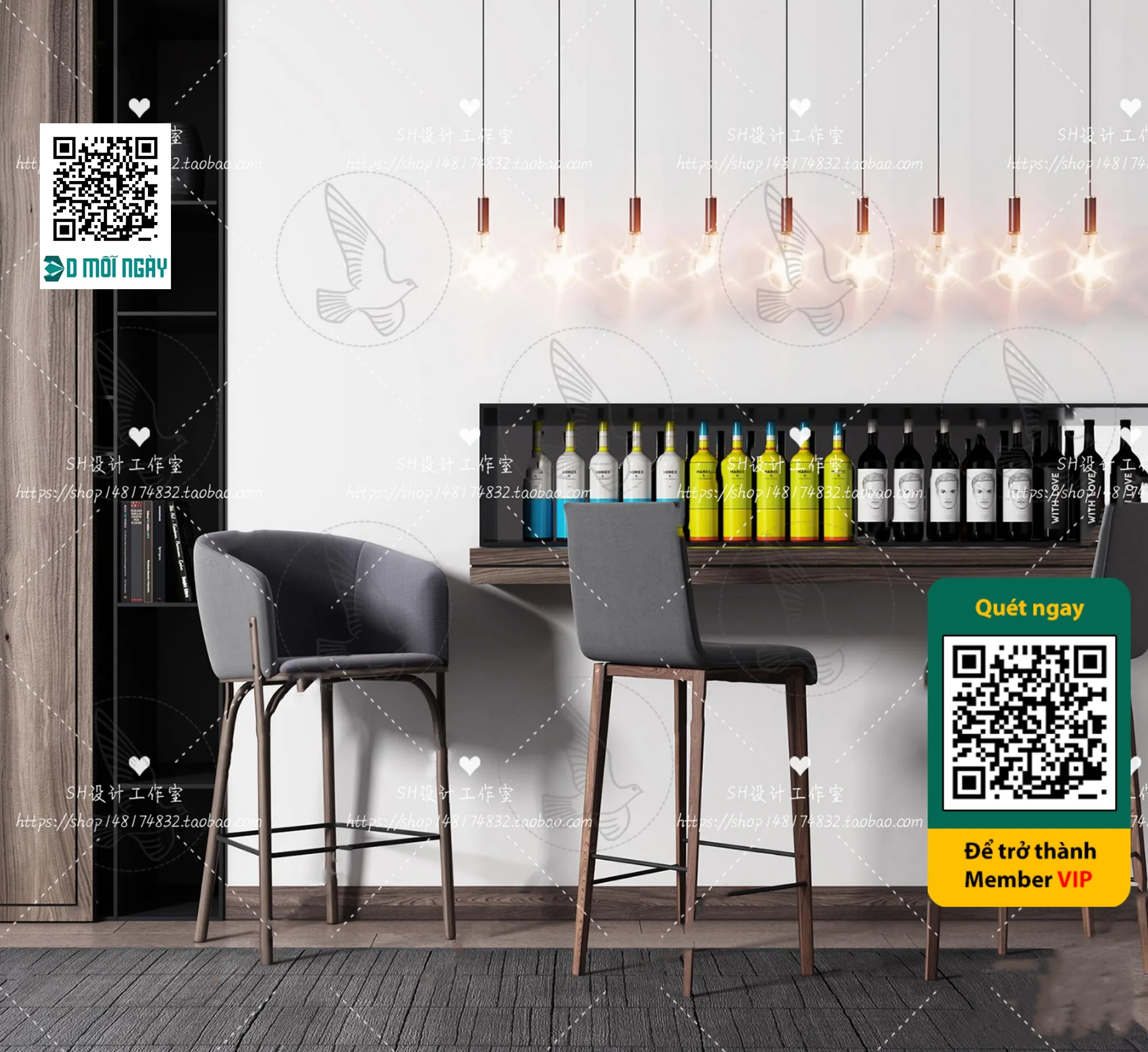 OTHER MODELS - BAR - VRAY / CORONA - 3D MODEL - 5342