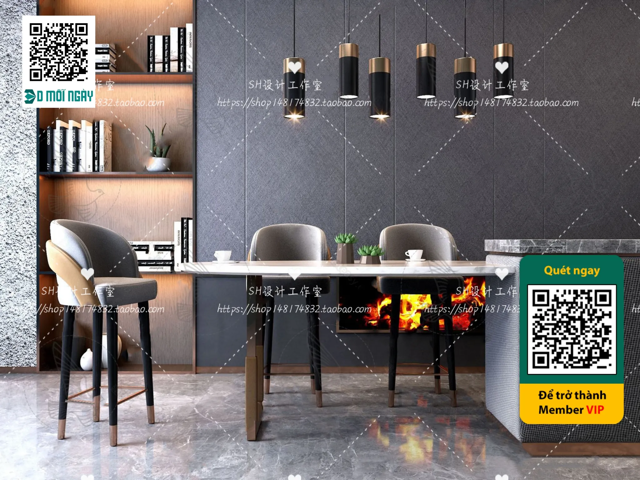 OTHER MODELS - BAR - VRAY / CORONA - 3D MODEL - 5348