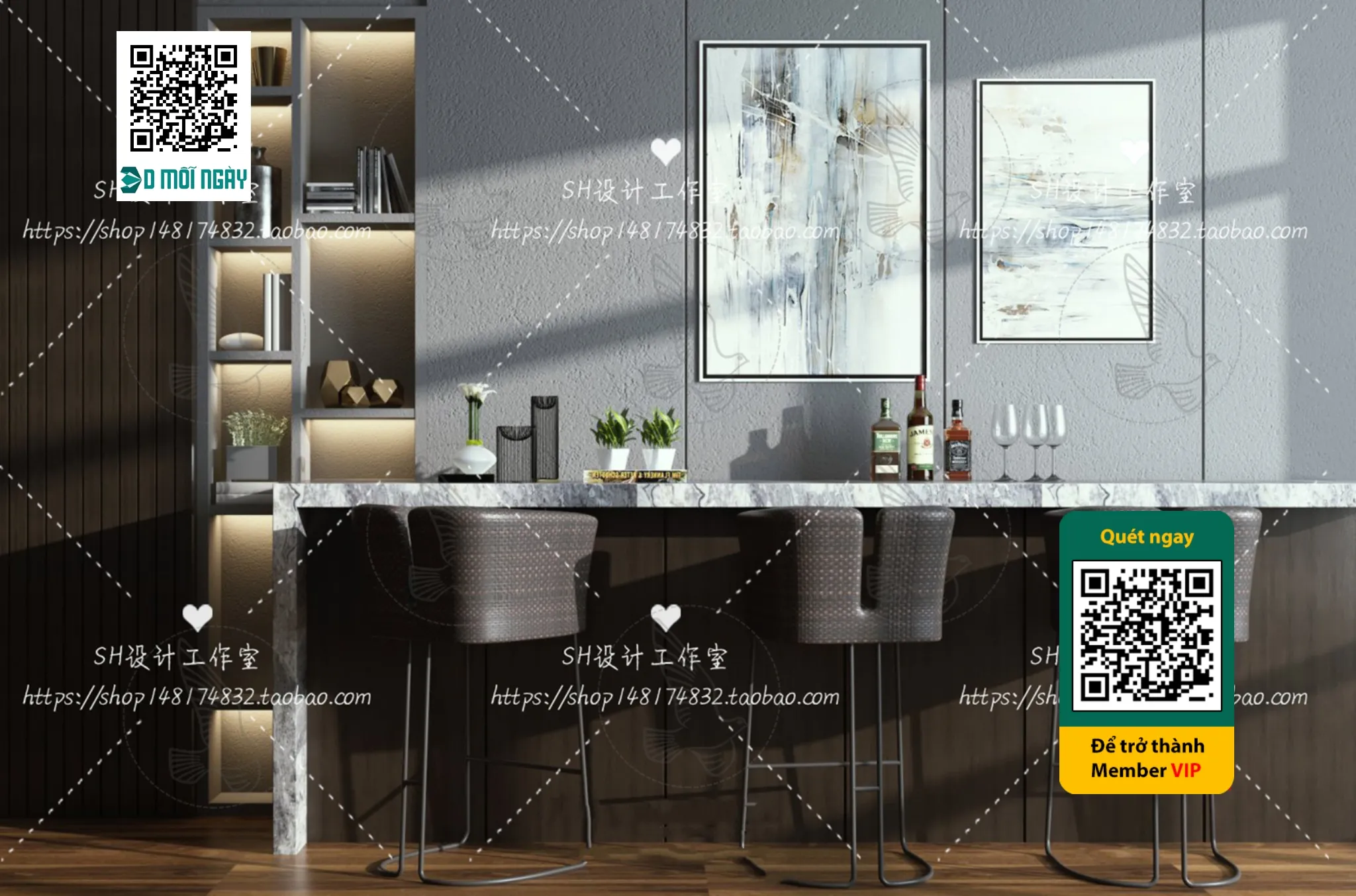 OTHER MODELS - BAR - VRAY / CORONA - 3D MODEL - 5350